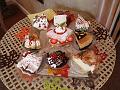 The tray of low calorie desserts -1